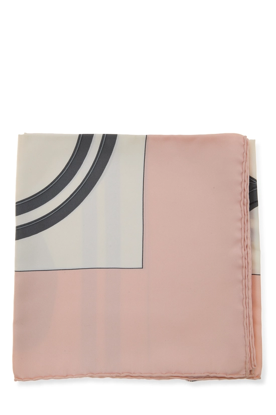 Pink & Multicolor 'Brides de Gala' Silk Scarf 90, , large image number 1