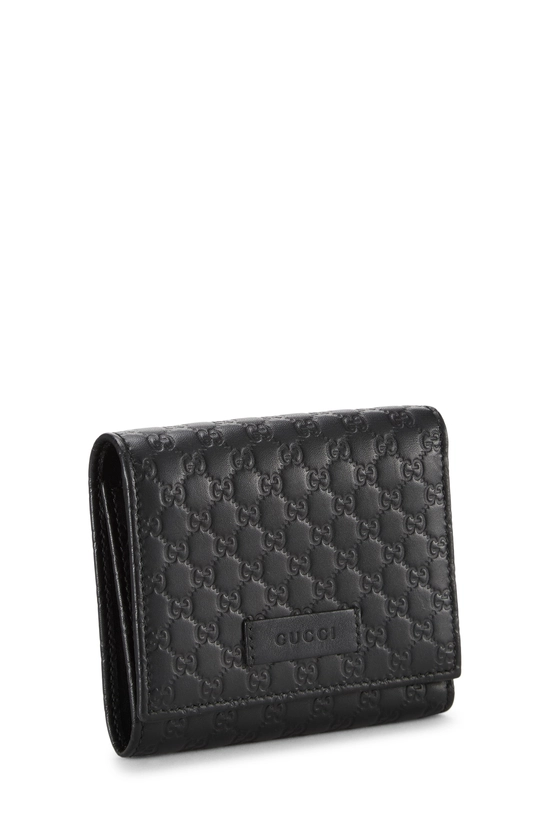 Black Microguccissima Compact Wallet, , large image number 1