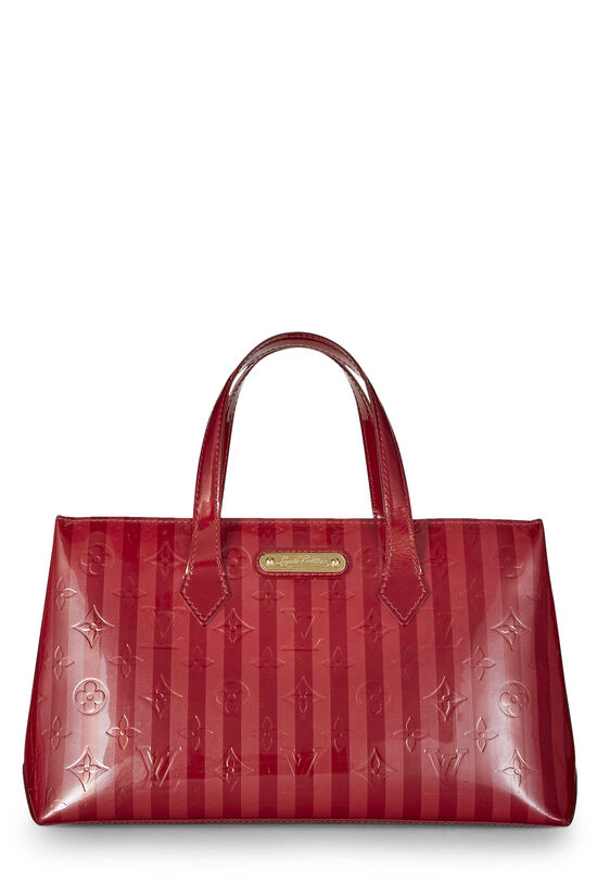 Red Monogram Vernis Rayures Wilshire PM, , large image number 1