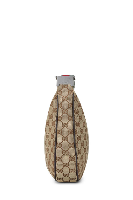 Brown GG Canvas Web Round Messenger Large, , large image number 2