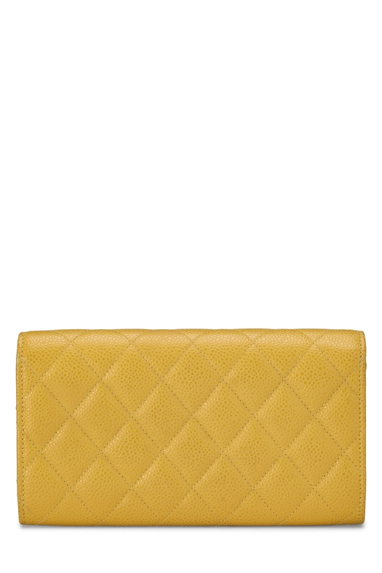Yellow Caviar Classic Long Flap Wallet, , large image number 2
