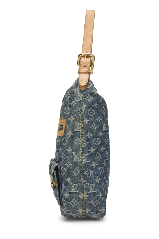 Blue Monogram Denim Baggy GM, , large image number 2