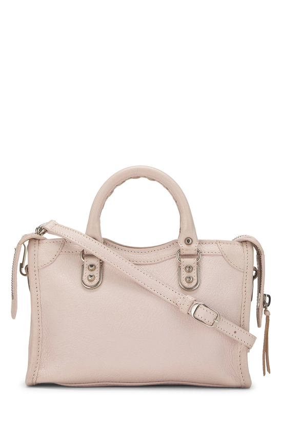 Pink Chevre Metallic Edge Classic City Bag Mini, , large image number 3