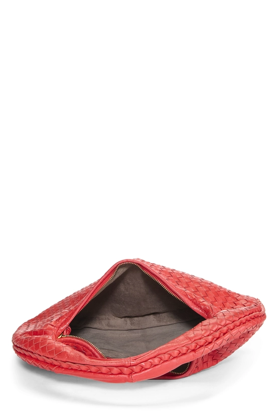 Red Intrecciato Veneta Hobo Medium, , large image number 5