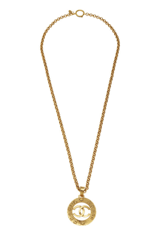 Gold 'CC' Paris Necklace Large, , large image number 0