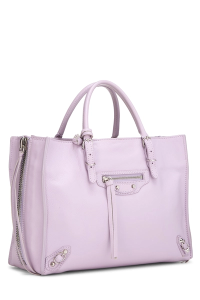 Purple Calfskin Papier A6 Zip Around Handbag, , large