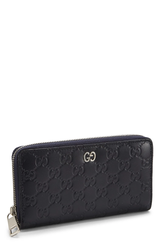 Blue Guccissima Zip Around Wallet, , large image number 1