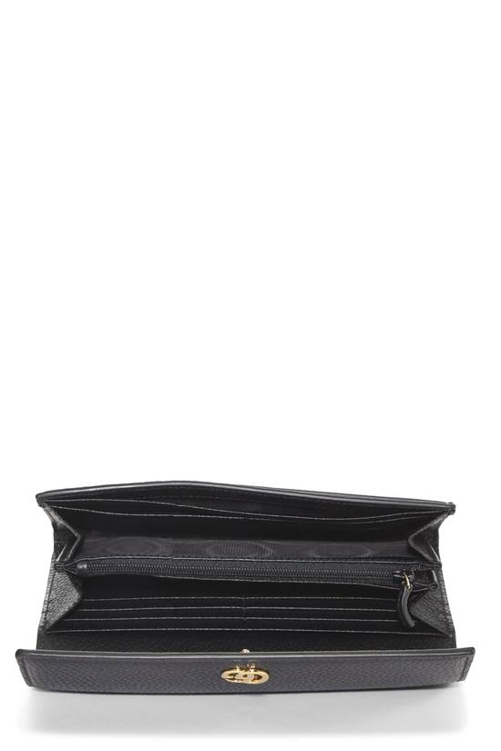 Black GG Supreme Canvas Continental Wallet, , large image number 3
