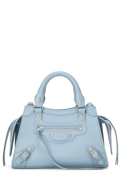 Blue Calfskin Neo Classic City Mini