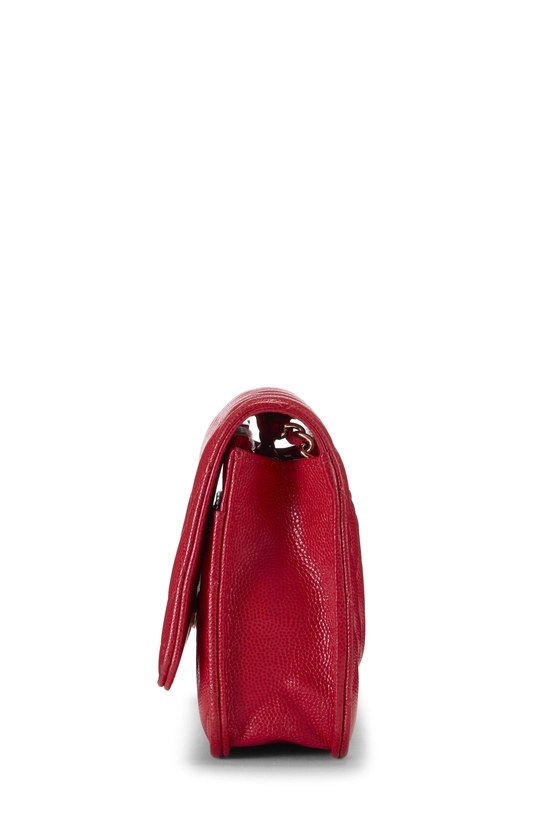 Red Caviar Classic Quilted Wallet on Chain (WOC), , large image number 2