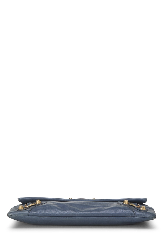Blue Agneau Giant 12 Envelope Clutch, , large image number 4