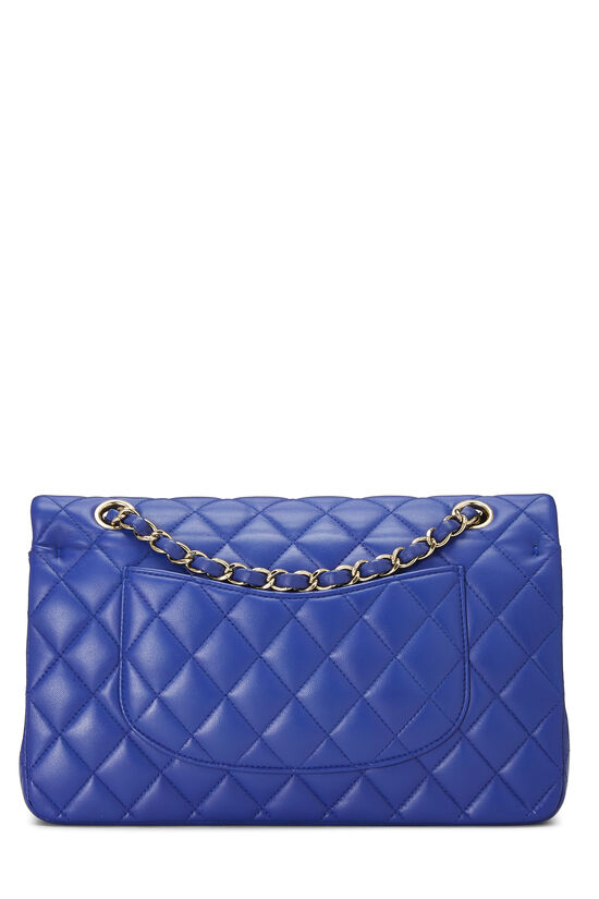 Blue Quilted Lambskin Classic Double Flap Medium, , large image number 3