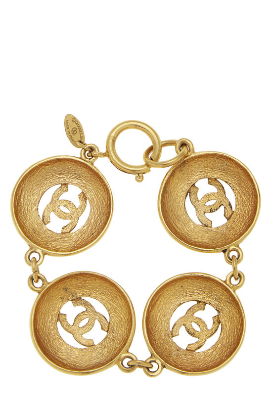 Gold 'CC' Sunburst Bracelet, , large image number 1