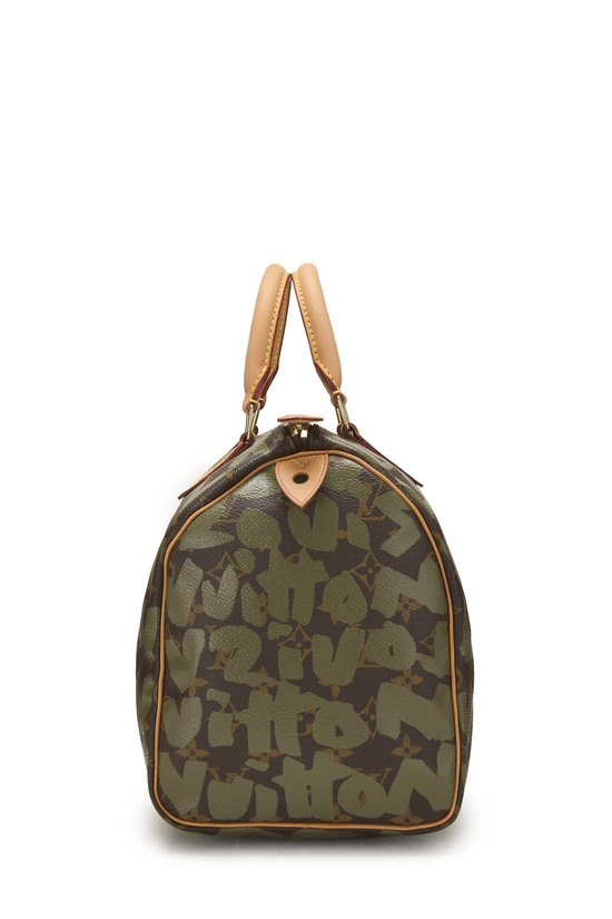 Stephen Sprouse x Louis Vuitton Monogram Green Graffiti Speedy 30, , large image number 2