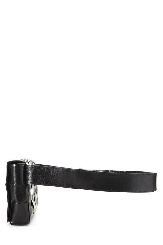 Black Maxi Intrecciato Stretch Cassette, , large image number 2