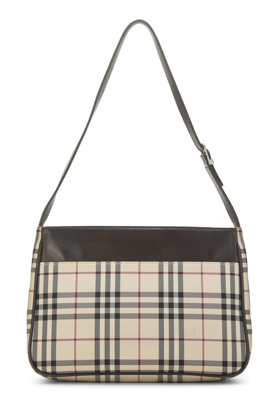 Brown Nylon House Check Shoulder Bag Small, , large image number 3