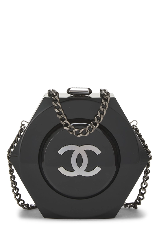 Black Acrylic Hexagon Minaudi&egrave;re , , large image number 0