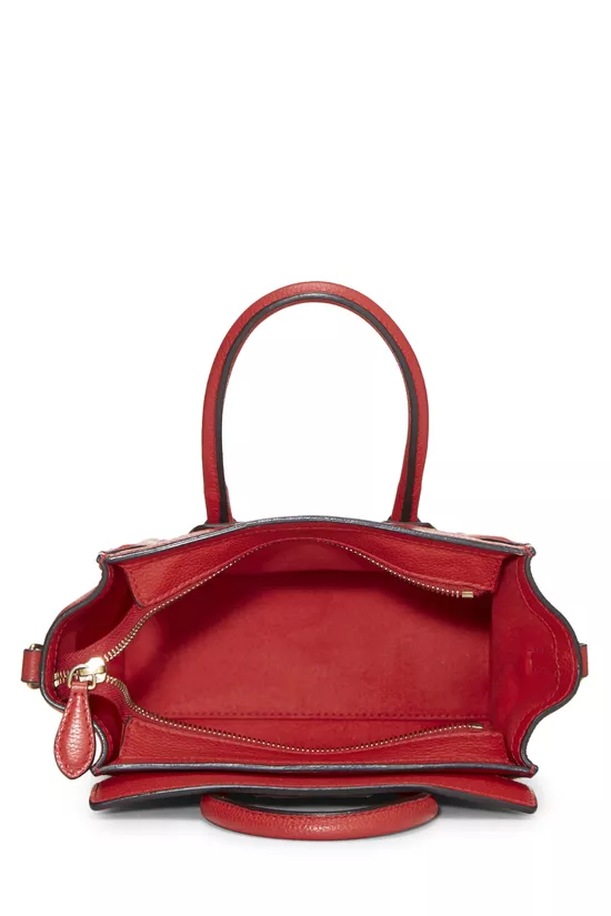 Red Leather Luggage Nano, , large image number 5