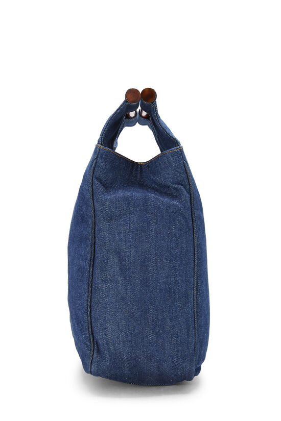 Blue Denim Top Handle Bag, , large image number 4