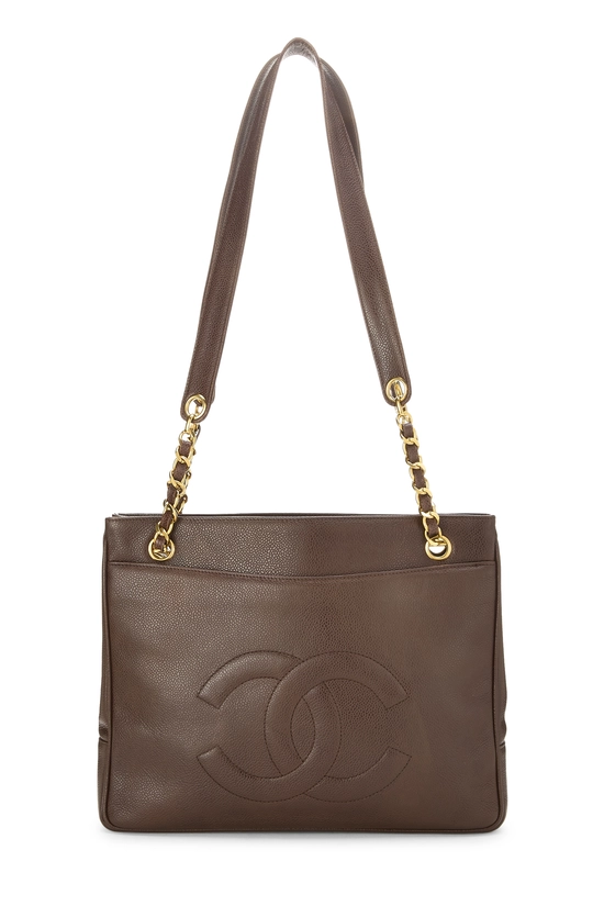 Brown Caviar Pocket Tote Medium, , large image number 3