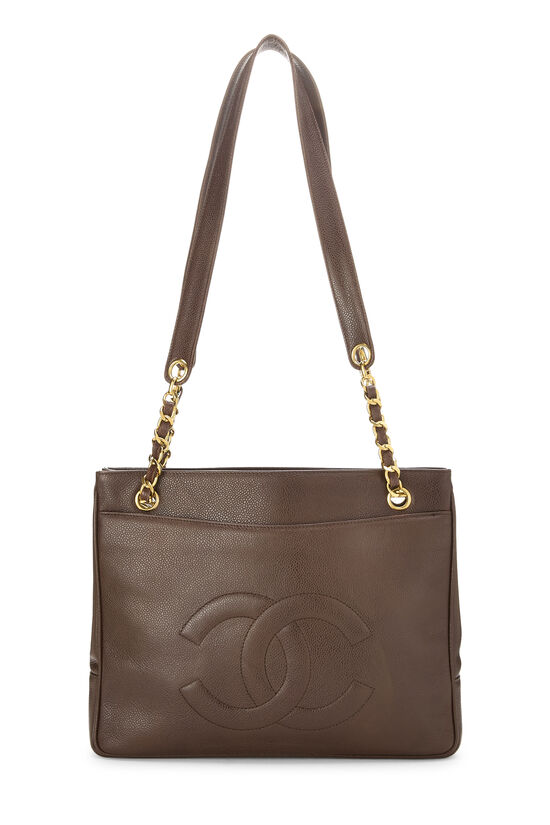 Brown Caviar Pocket Tote Medium, , large image number 3