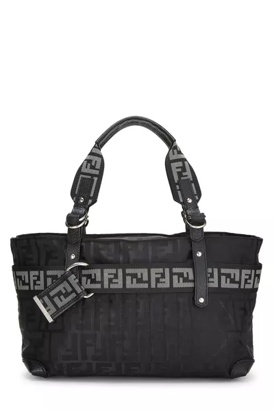 Black Zucca Nylon Tote