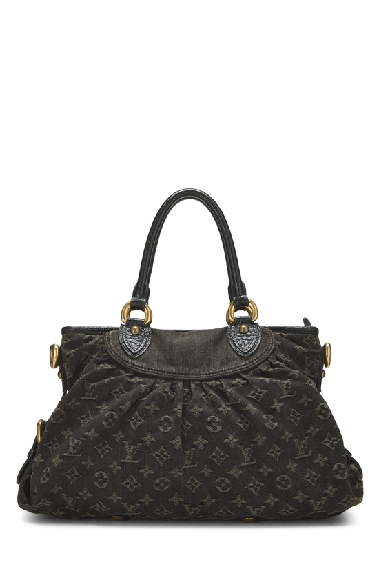 Black Monogram Denim Neo Cabby MM, , large image number 0