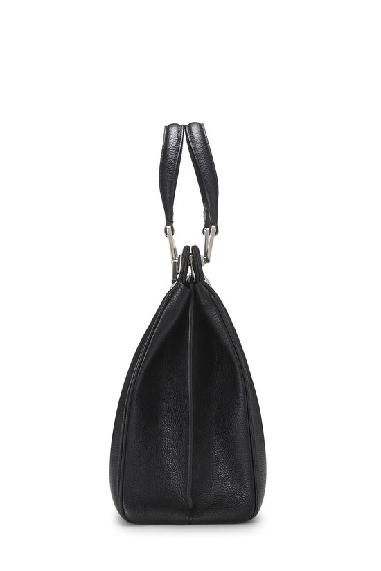 Black Leather Zumi Top Handle Bag Medium, , large image number 2