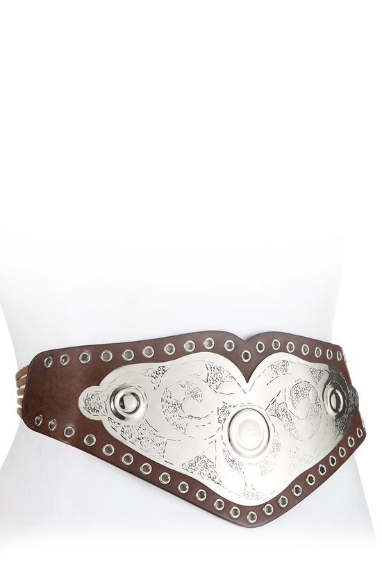 Brown Calfskin Champion Belt Medium, , large image number 0