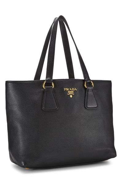 Prada Black Vitello Daino Tote — photo 2