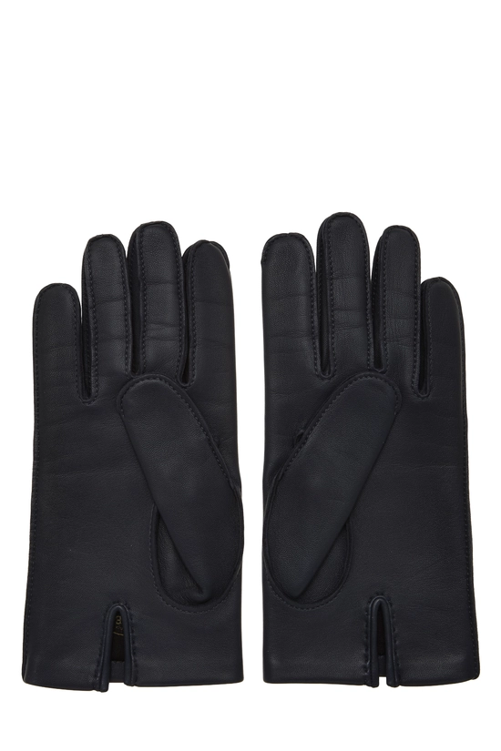 Navy Lambskin Gloves, , large image number 1