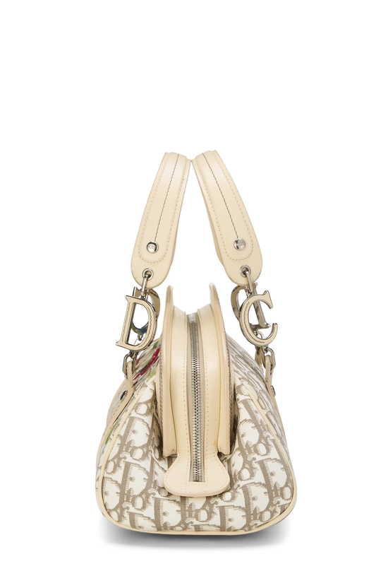 Biege Floral Embroidered Diorissimo Frame Bag Small, , large image number 2