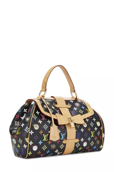 Takashi Murakami x Louis Vuitton Black Monogram Multicolore Eye Love Sac Retro GM, , large