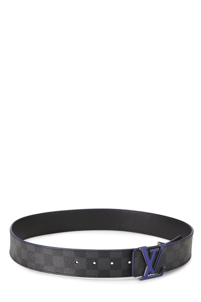Damier Graphite Initiales Ceinture 85, , large
