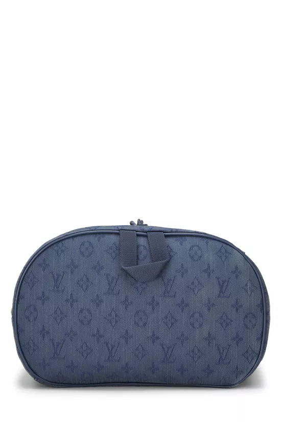 Blue Monogram Denim Chalk Backpack, , large image number 4