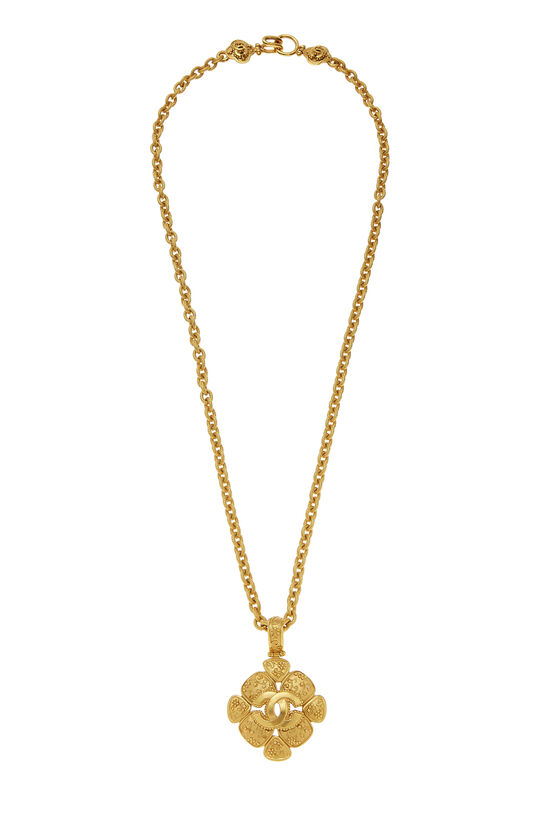 Chanel Gold Filigree 'CC' Necklace Q6JCGY17DB003