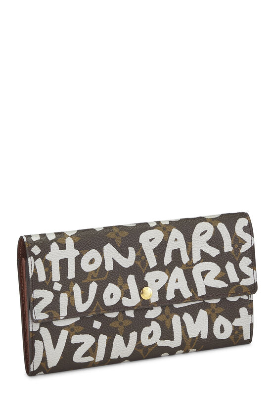 Stephen Sprouse x Louis Vuitton Grey Monogram Graffiti Porte Monnaie Credit  QJABGP2TEB003