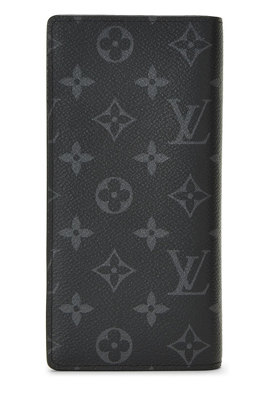 Louis Vuitton Monogram Eclipse Brazza Continental Wallet