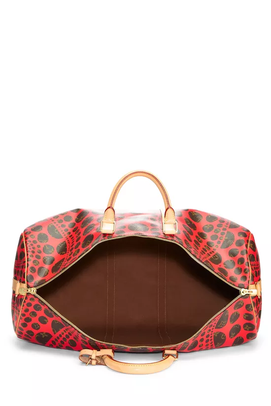 Pre-Owned Yayoi Kusama x Louis Vuitton Red Infinity Dots Keepall