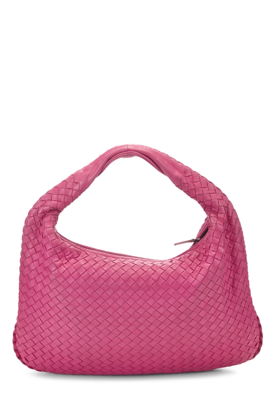 Pink Intrecciato Veneta Hobo Medium, , large image number 3