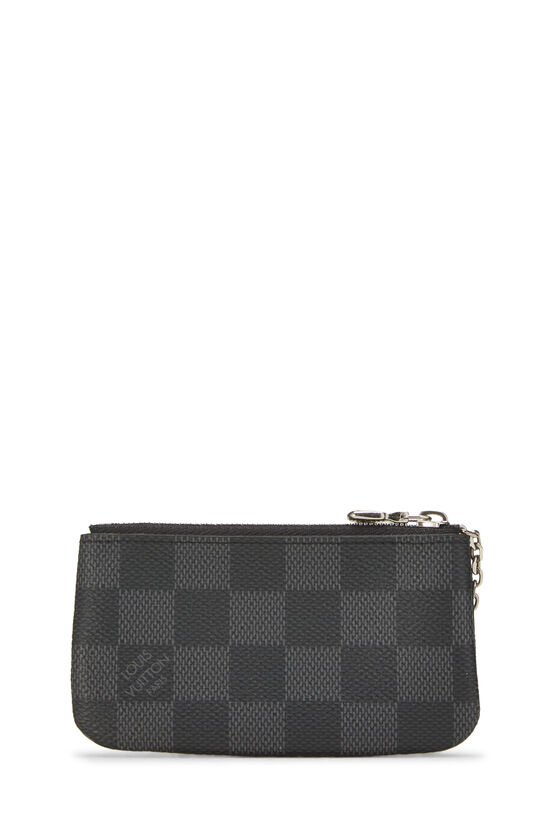 Black Damier Graphite Pochette Clefs, , large image number 2