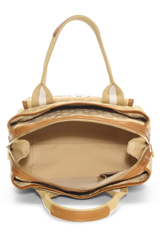 Beige Monogram Mini Lin Sac Mary Kate, , large image number 3