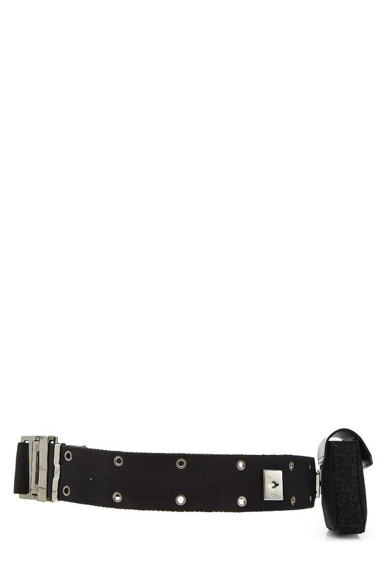 Black Oblique Canvas Belt Bag, , large image number 2