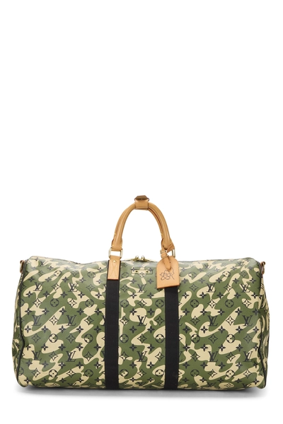Louis Vuitton Takashi Murakami x Louis Vuitton Monogramouflage Keepall Bandouliere 55
