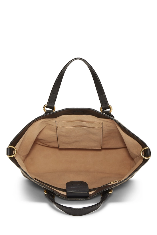 Black Original GG Supreme Canvas Bee Tote Small, , large image number 5