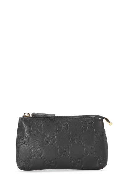 Black Guccissima Key Case