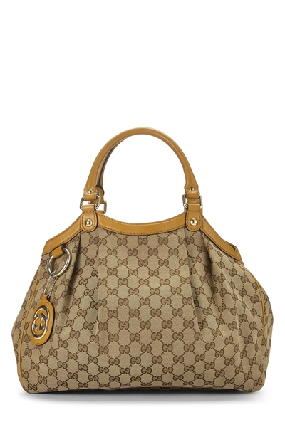 Yellow Original GG Canvas Sukey Tote