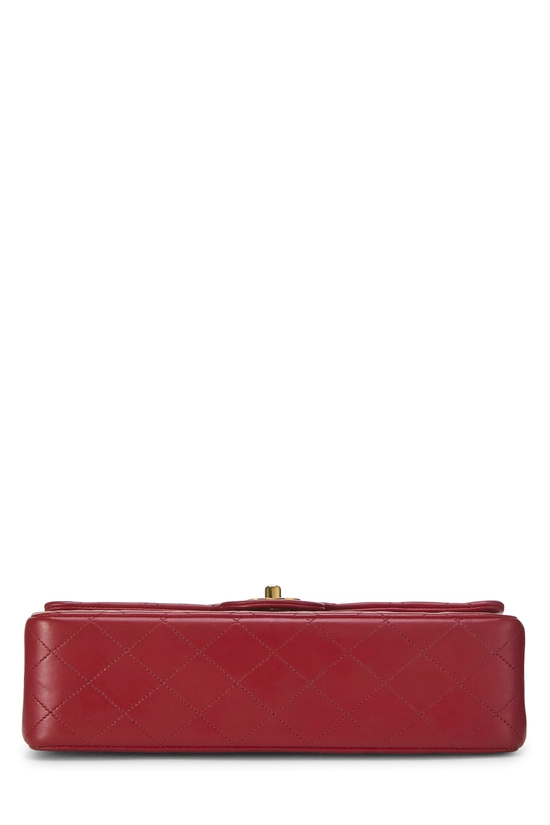 Red Quilted Lambskin Classic Double Flap Medium, , large image number 4