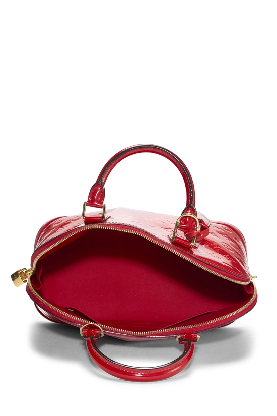 Red Monogram Vernis Alma PM NM, , large image number 5