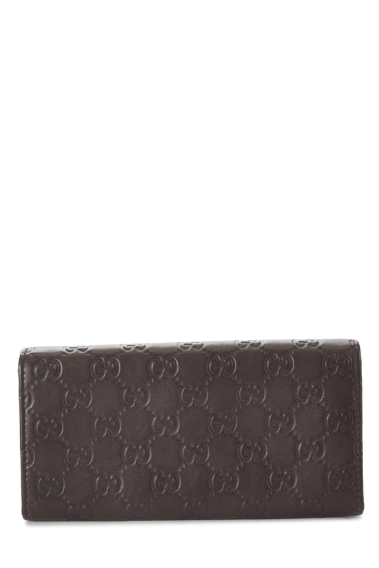 Brown Guccissima Britt Continental Wallet, , large image number 2